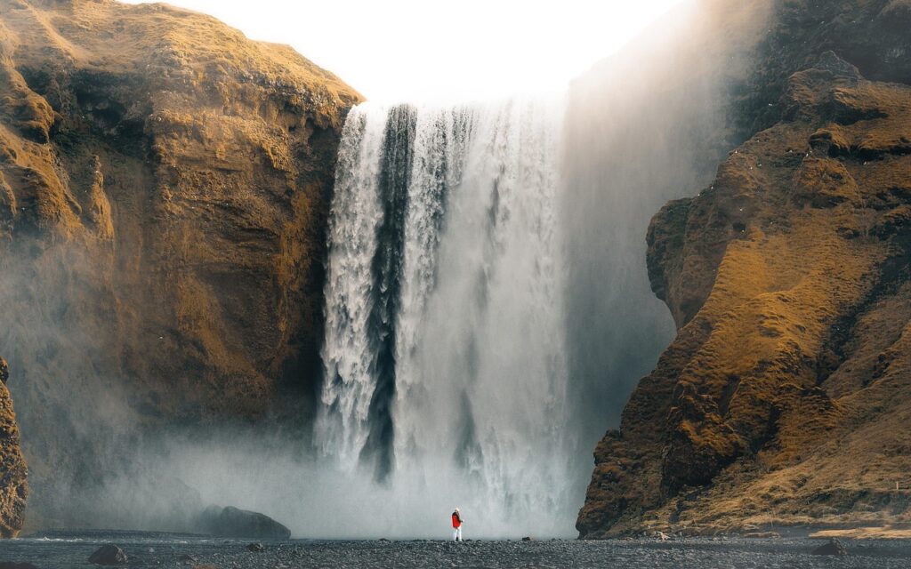 waterfall, fall, epic, nature, light, water, calm, iceland, landscape, waterfall, waterfall, waterfall, waterfall, waterfall-7091641.jpg